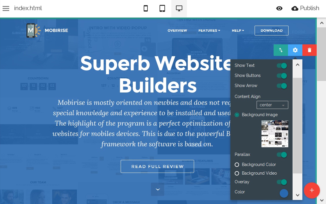 HTML5 Website Editor
