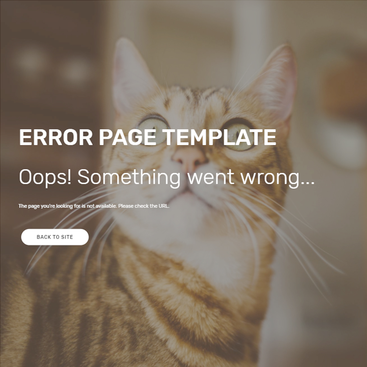 HTML5 Bootstrap Error Templates