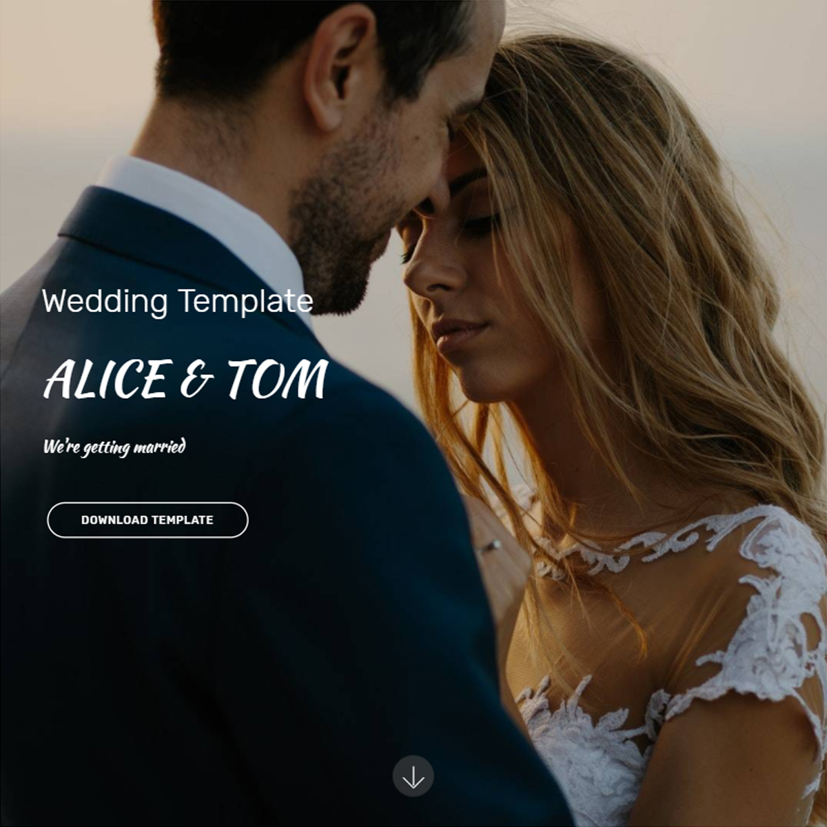 HTML5 Bootstrap Wedding Templates