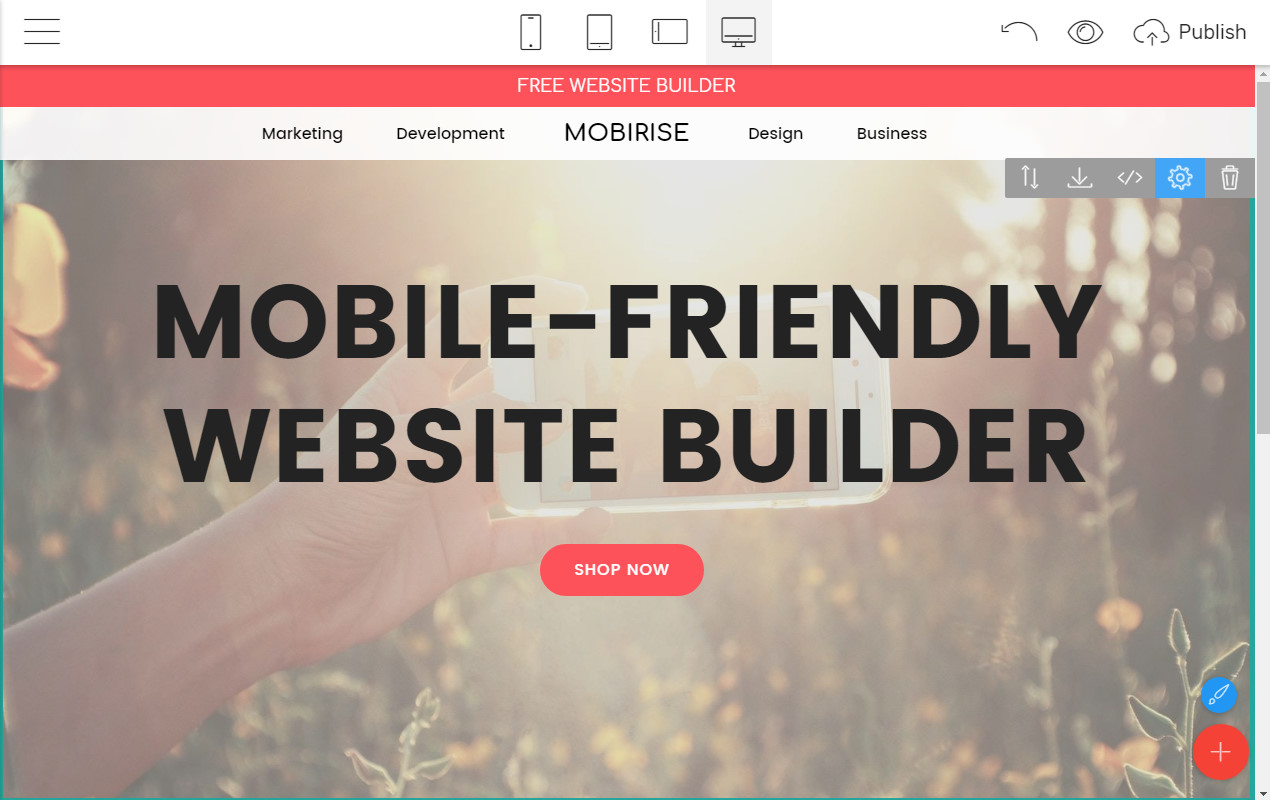 Mobile-friendly Page Creator